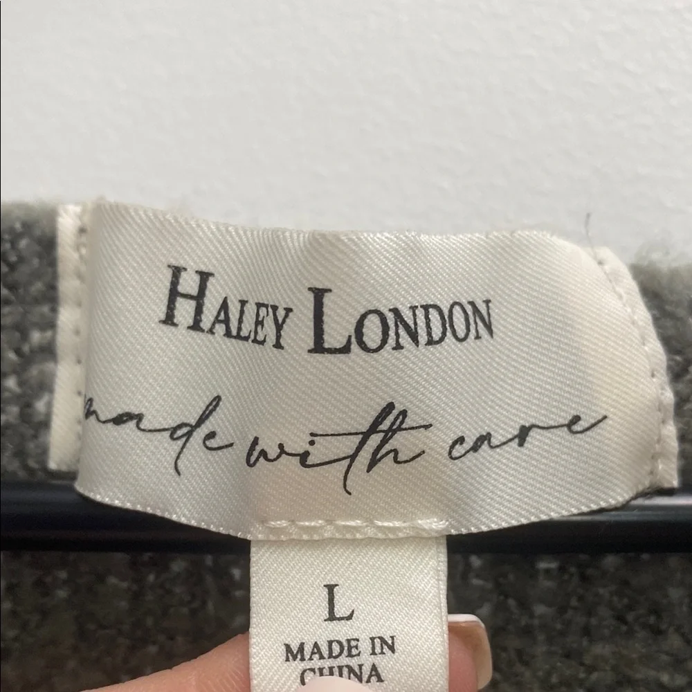 Haley London Knit Sweater Size Large Woman’s Long Sleeve L - Picture 5 of 9